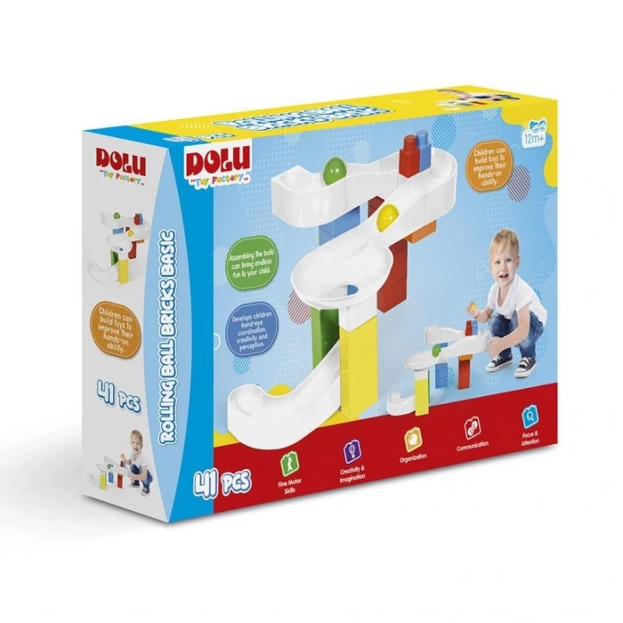 Mey İthalat® 5162 Eğitici Top Yuvarlama Blokları -Dolu Oyuncak