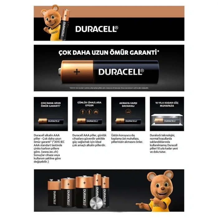 Mey İthalat®   6Lı AAA İnce Kalem Pil