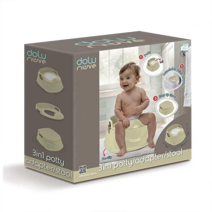 Mey İthalat® 7183 Lazımlık Adaptör Basamak Eco Green -Dolu Oyuncak