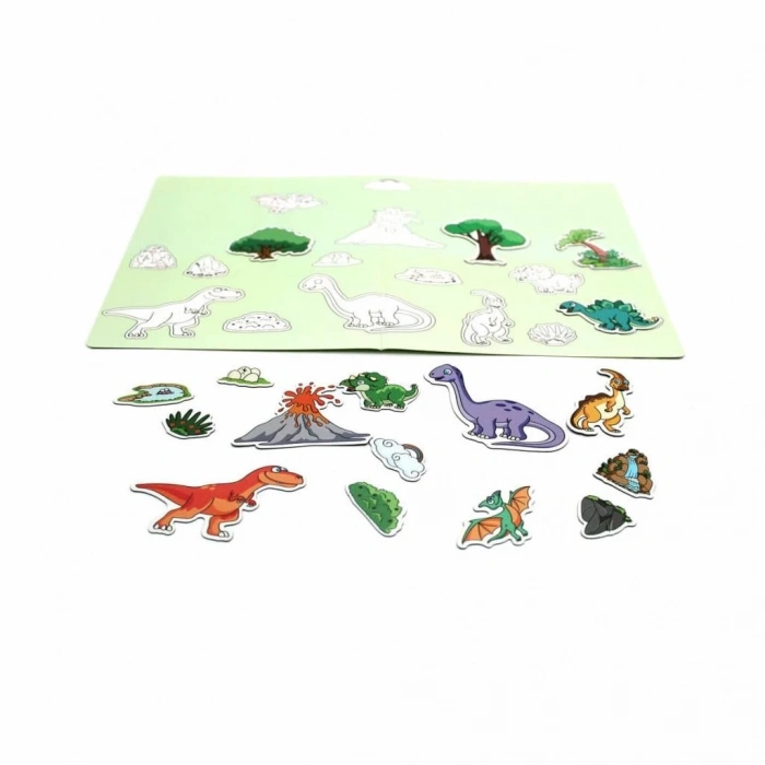 Mey İthalat® 83915 DINO WORLD MANYETİK HİKAYE OLUŞTURMA