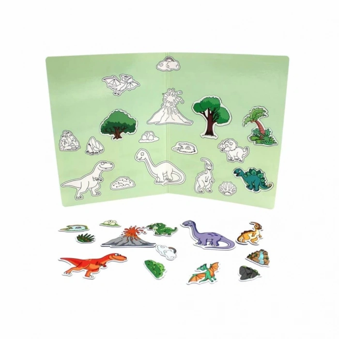 Mey İthalat® 83915 DINO WORLD MANYETİK HİKAYE OLUŞTURMA