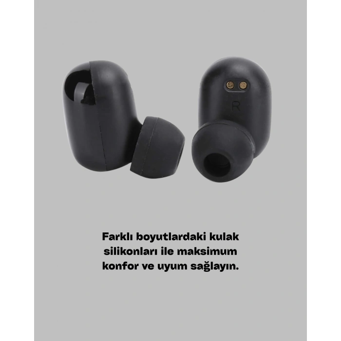 Mey İthalat® A10s TWS Ergonomik Bluetooth Kulaklık Uzun Pil Ömürlü
