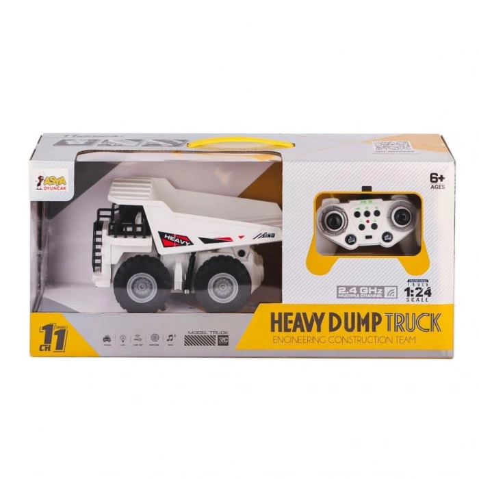Mey İthalat® A8196-QH9008 Kumandalı Ağır Döküm Kamyon 1:24  -Asya Oyuncak