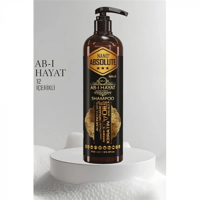 Mey İthalat® Ab-ı Hayat Nano Saç Şampuanı 12 İçerikli Absolute Professional 720015