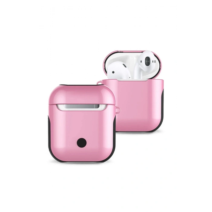 Mey İthalat®   Airpods 2 (2.nesil) 3in1 Kılıf - Pembe