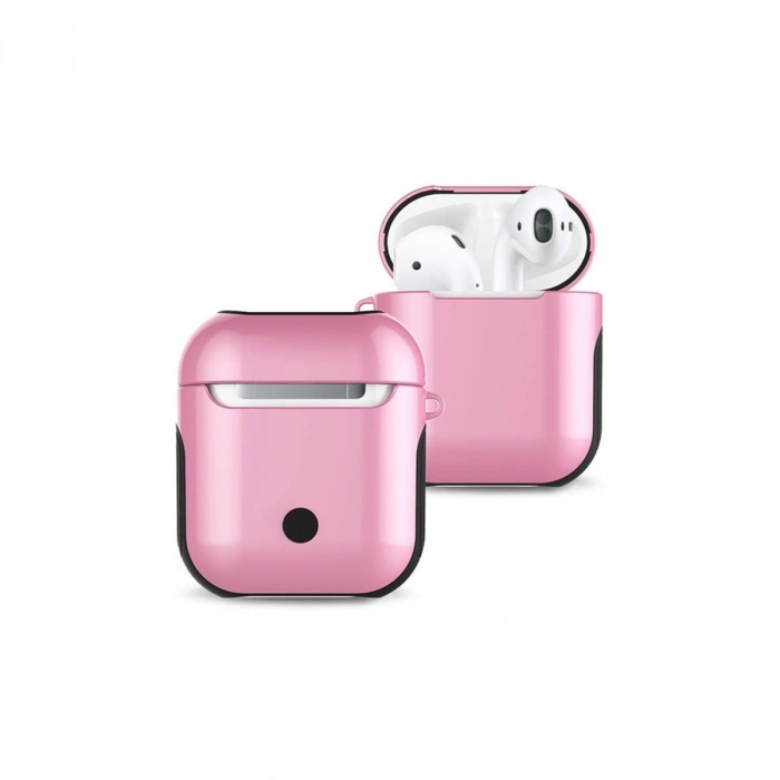 Mey İthalat®   Airpods 2 (2.nesil) 3in1 Kılıf - Pembe