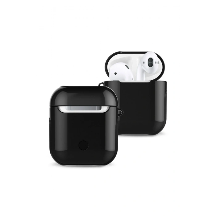 Mey İthalat®   Airpods 2 (2.nesil) 3in1 Kılıf - Siyah