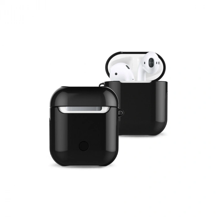 Mey İthalat®   Airpods 2 (2.nesil) 3in1 Kılıf - Siyah
