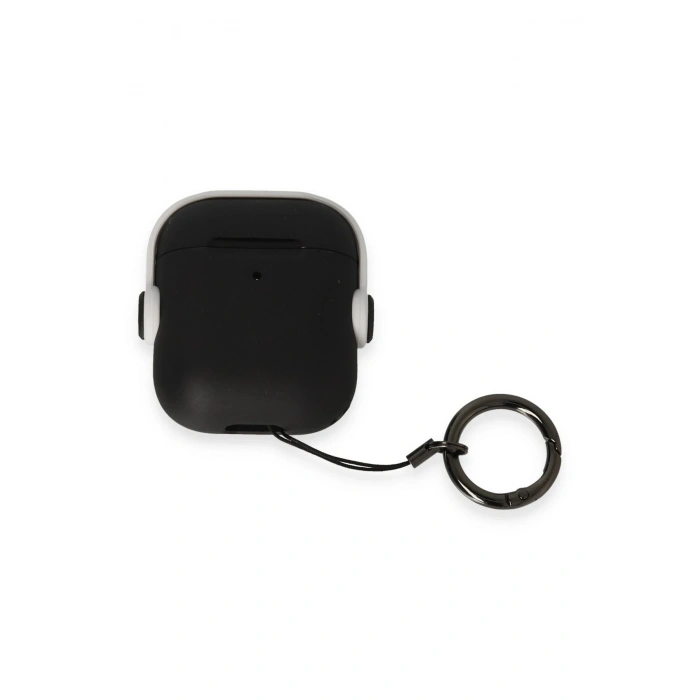 Mey İthalat®   Airpods 2 (2.nesil) Cool Kılıf - Siyah-Beyaz