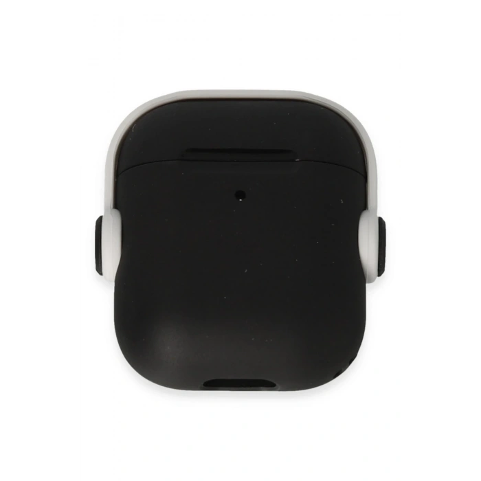 Mey İthalat®   Airpods 2 (2.nesil) Cool Kılıf - Siyah-Beyaz
