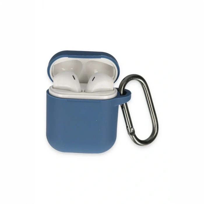 Mey İthalat®   Airpods 2 (2.nesil) Hang Kılıf - Lacivert