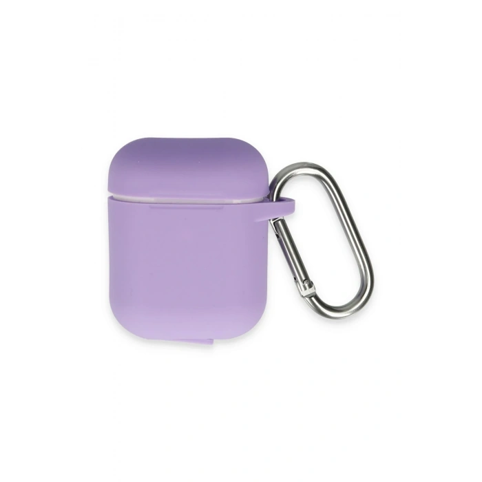 Mey İthalat®   Airpods 2 (2.nesil) Hang Kılıf - Lila