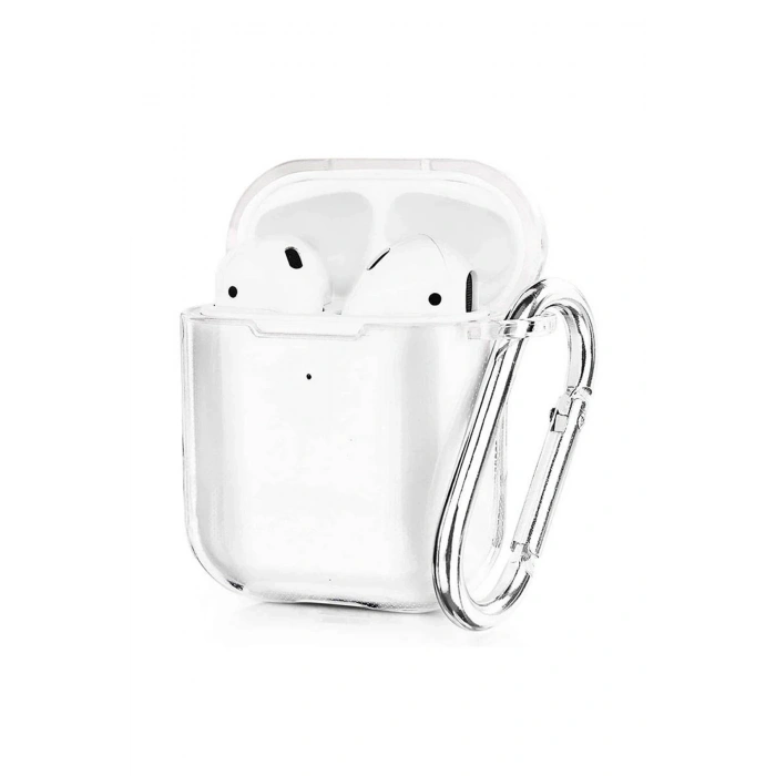 Mey İthalat®   Airpods 2 (2.nesil) Hang Kılıf - Şeffaf
