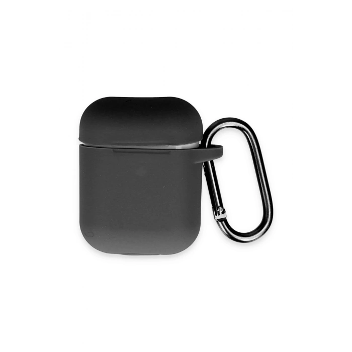 Mey İthalat®   Airpods 2 (2.nesil) Hang Kılıf - Siyah