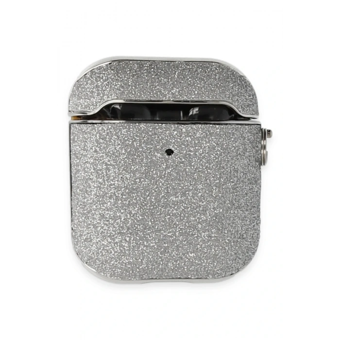 Mey İthalat®   Airpods 2 (2.nesil) Spell Simli Kılıf - Gümüş