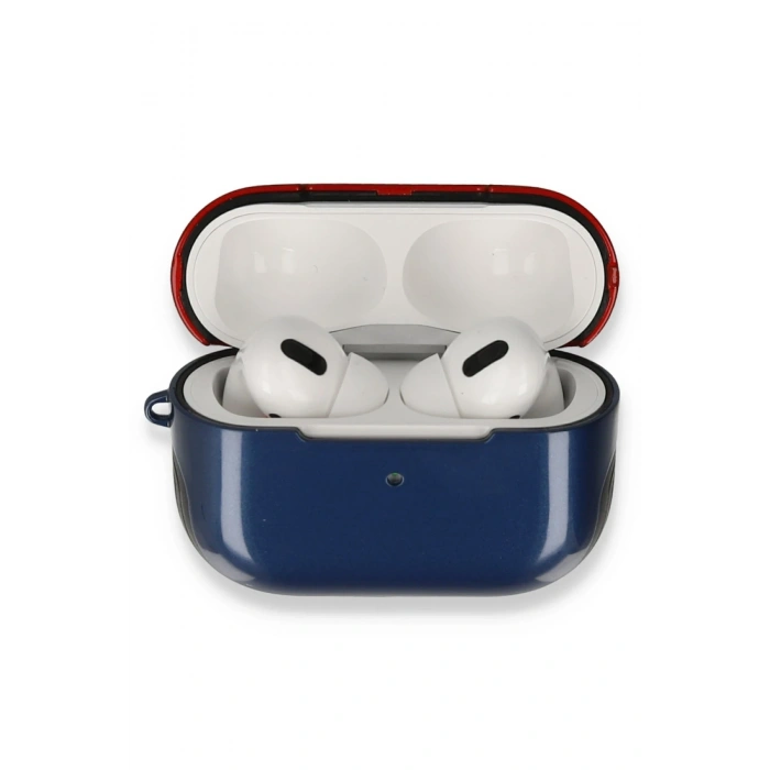 Mey İthalat®   Airpods 3 (3.nesil) 3in1 Kılıf - Lacivert-Kırmızı