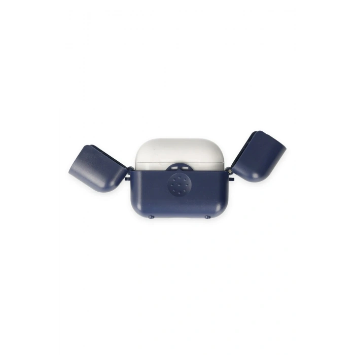 Mey İthalat®   Airpods 3 (3.nesil) Basmalı Kılıf - Lacivert