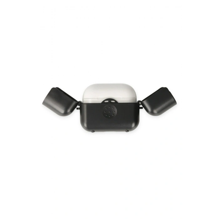 Mey İthalat®   Airpods 3 (3.nesil) Basmalı Kılıf - Siyah