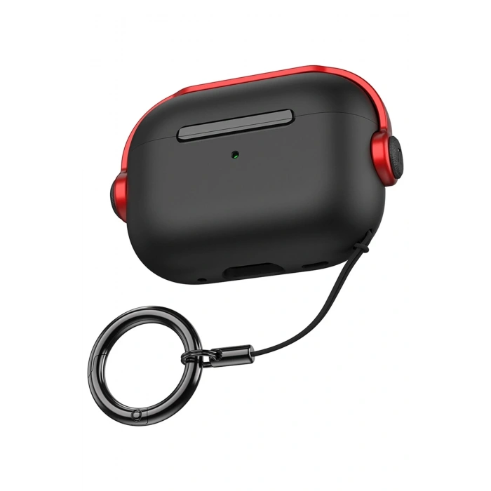 Mey İthalat®   Airpods 3 (3.nesil) Cool Kılıf - Siyah-Kırmızı