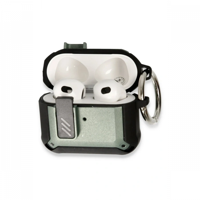 Mey İthalat®   Airpods 3 (3.nesil) Truva Kılıf - Yeşil