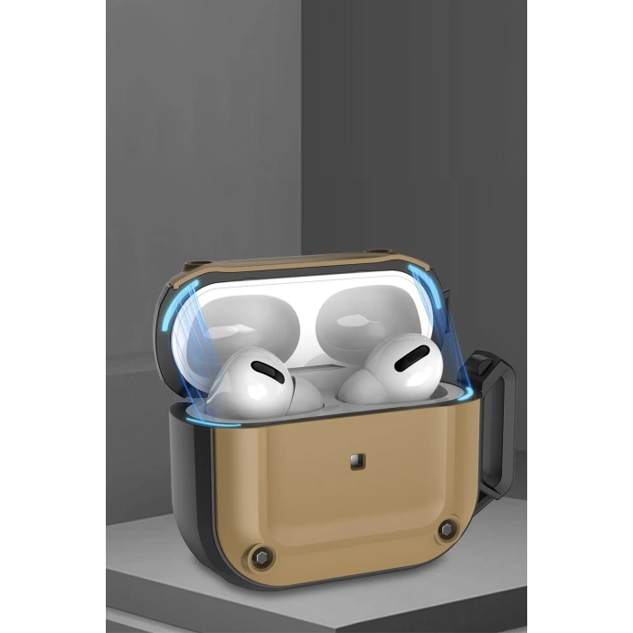 Mey İthalat®   Airpods Pro 2 (2.nesil) Asgard Kılıf - Siyah