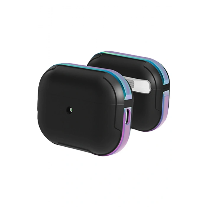 Mey İthalat®   Airpods Pro 2 (2.nesil) MO-A8 Armor Kılıf - Rainbow