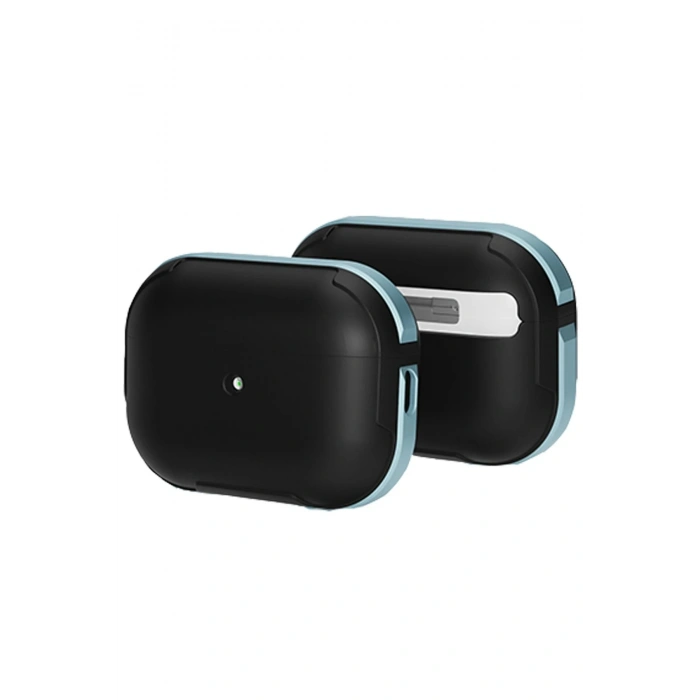 Mey İthalat®   Airpods Pro 2 (2.nesil) MO-A8 Armor Kılıf - Sierra Blue