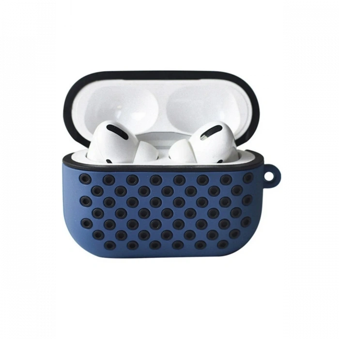Mey İthalat®   Airpods Pro 2 (2.nesil) Spor Delikli Kılıf - Lacivert-Siyah