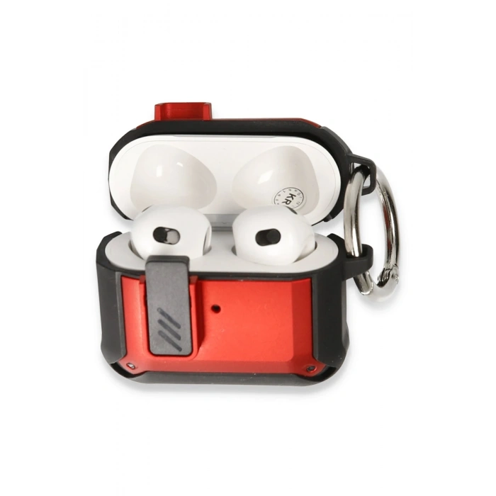 Mey İthalat®   Airpods Pro 2 (2.nesil) Truva Kılıf - Kırmızı