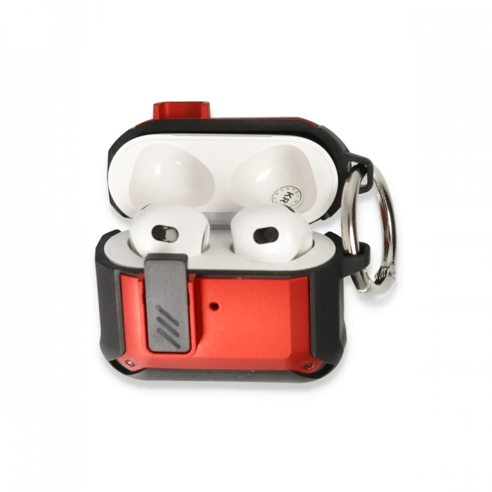 Mey İthalat®   Airpods Pro 2 (2.nesil) Truva Kılıf - Kırmızı