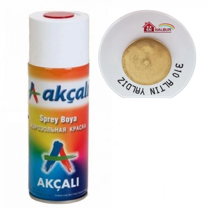 Mey İthalat® Akçalı Sprey Boya 400 ml 310 Altın Yaldız