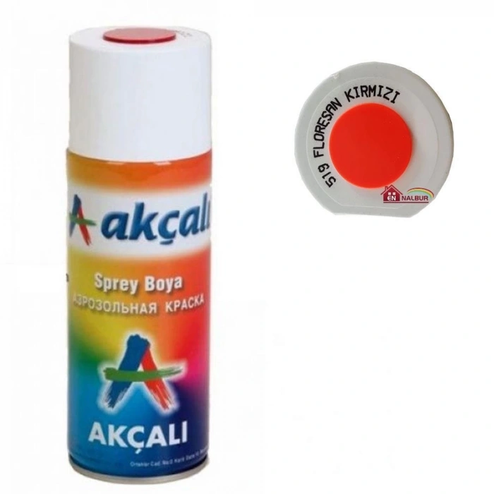 Mey İthalat® Akçalı Sprey Boya 400 ml 519 Florasan Kırmızı