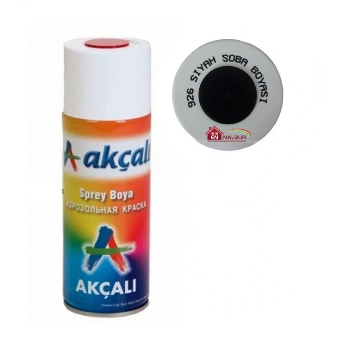 Mey İthalat® Akçalı Sprey Boya 400 ml 926 Siyah Soba Boyası
