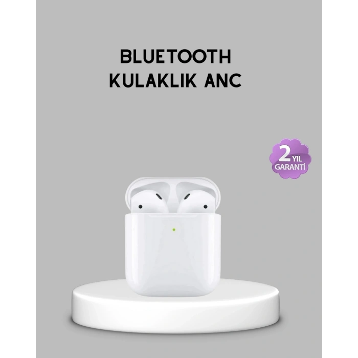 Mey İthalat® Aktif Gürültü Önlemeli RGB Işıklı Kablosuz Kulak Üstü Kulaklık