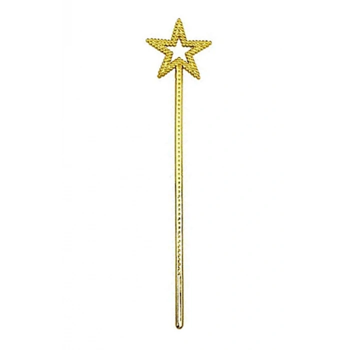 Mey İthalat® Altın Renk Yıldız Peri Asası Peri Değneği 34 cm 1 Adet