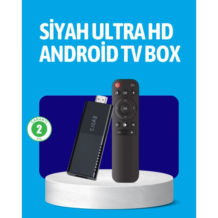 Mey İthalat® Android TV Stick 2GB RAM 16GB Depolama Kapasiteli