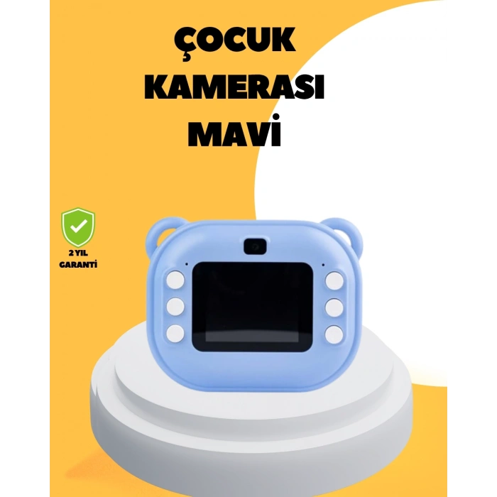 Mey İthalat® Anında Baskı Özellikli Şipşak Kamera – 24MP HD Çift Lensli, 32GB Hafızalı