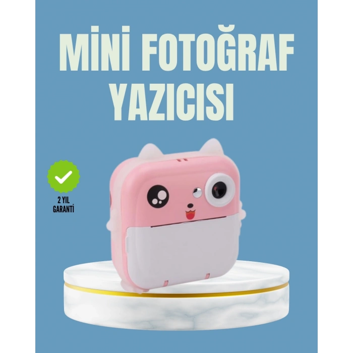 Mey İthalat® Anında Baskı ve Yüksek Çözünürlüklü Çift Lensli Fotoğraf Makinesi