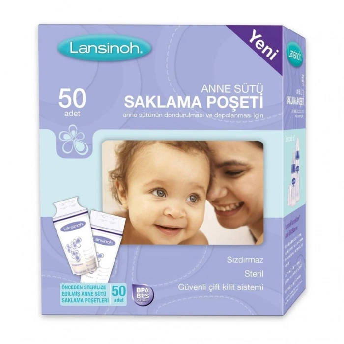 Mey İthalat®   Anne Sütü Saklama Poşeti 50 Adet