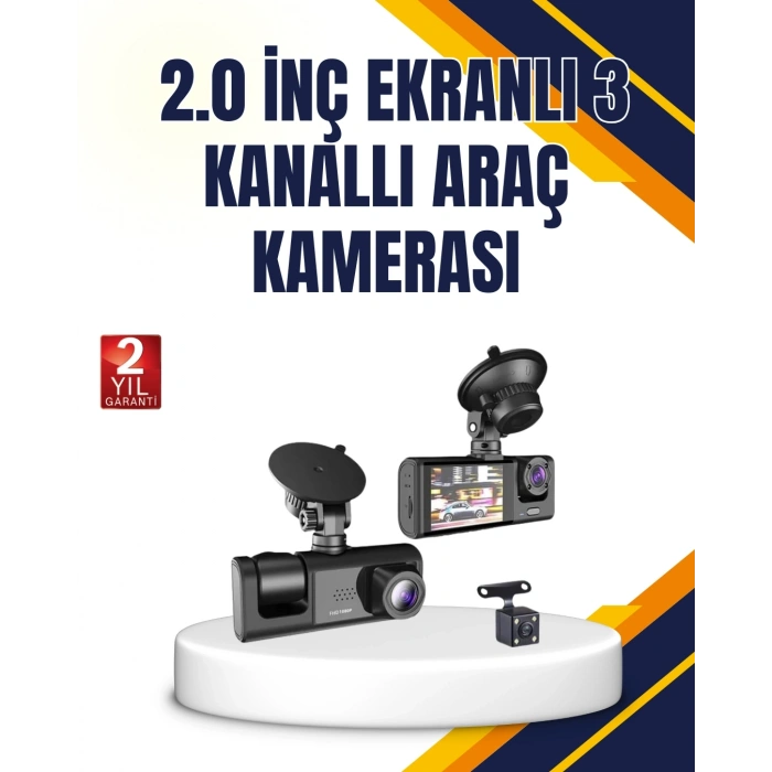 Mey İthalat® Araç İçi Kamera Seti | 170° Geniş Açı, Hareket Algılama ve Park Koruma