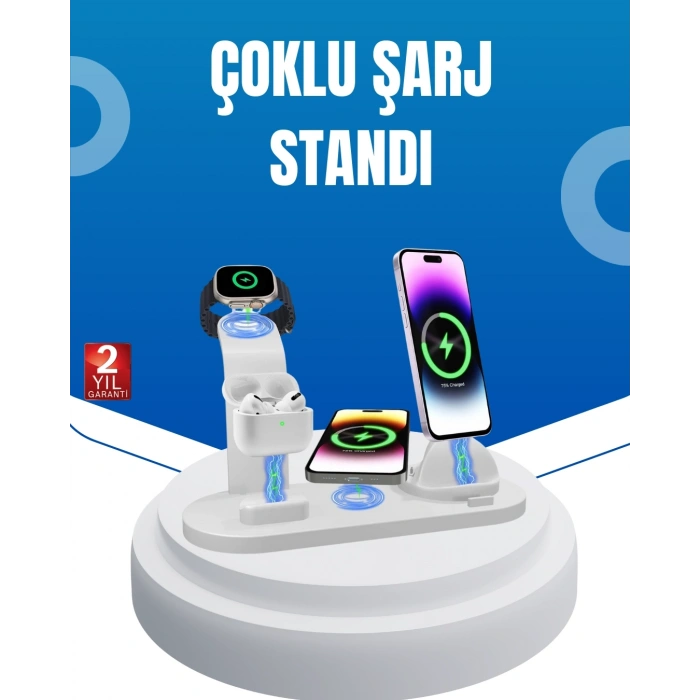 Mey İthalat® Aşırı Şarj Koruması Sunan Kablosuz Şarj Cihazı