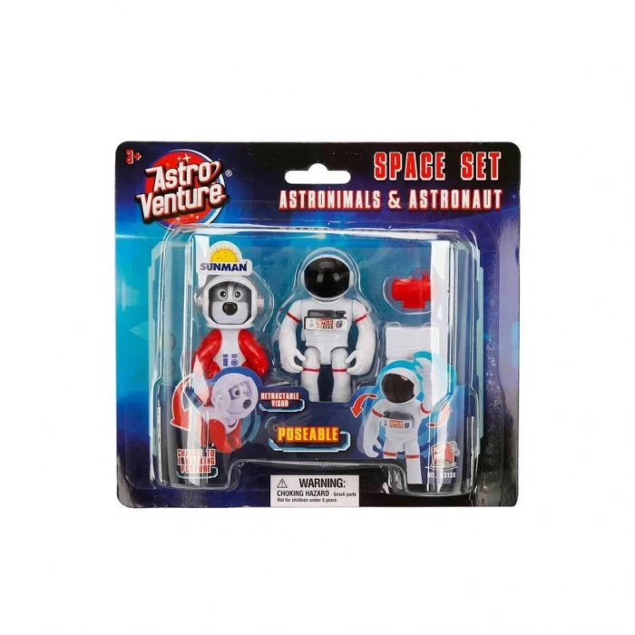Mey İthalat® Astro Venture Astronimals & Astronaut Uzay Seti