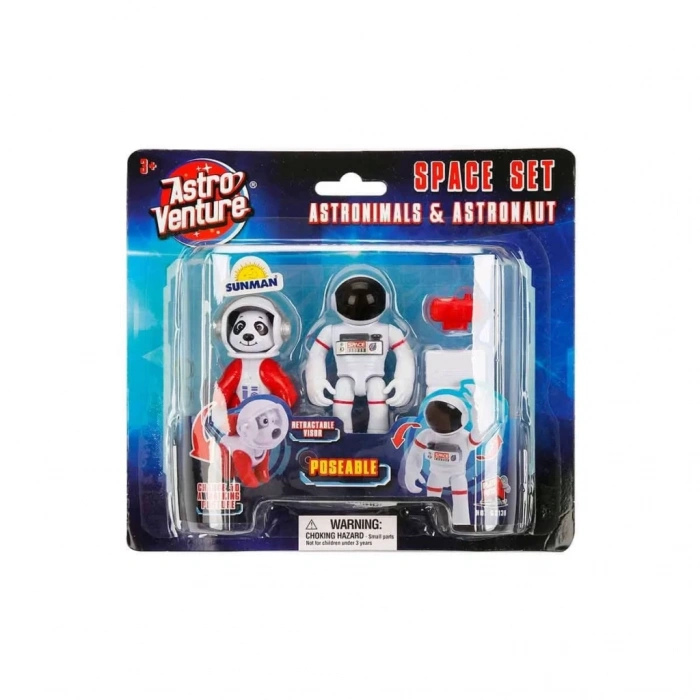 Mey İthalat® Astro Venture Astronimals & Astronaut Uzay Seti