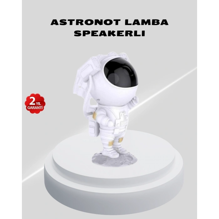 Mey İthalat® Astronot Yıldız Projeksiyon Lambası 8 Efektli Uzaktan Kumandalı Gece Işığı