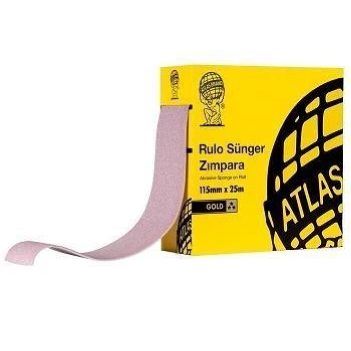 Mey İthalat® Atlas Gold 220 Kum Sünger Zımpara 115 mm 1 Metre