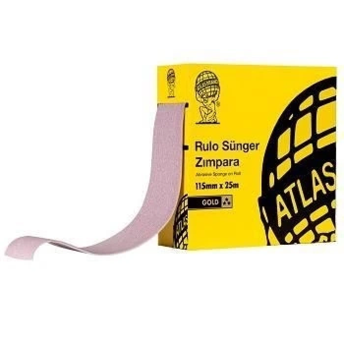Mey İthalat® Atlas Gold 80 Kum Sünger Zımpara 115 mm 1 Metre