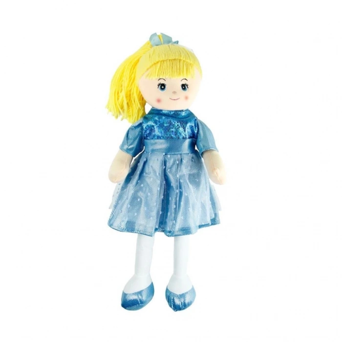Mey İthalat® AY950C Parlak Elbiseli Bez Bebek 50 cm -Vardem