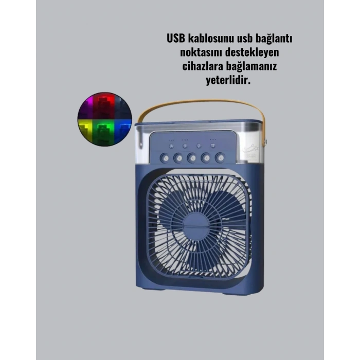 Mey İthalat® Ayarlanabilir Hız ve Yönlü Yüksek Performanslı Masaüstü Fan