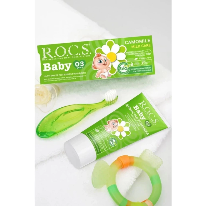 Mey İthalat®  .Baby Diş Macunu 0-3 Yaş 35 ml Papatya
