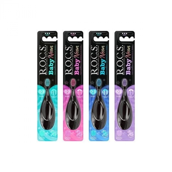 Mey İthalat®  .Baby Neon Ekstra Soft Diş Fırçası 0-3 Yaş